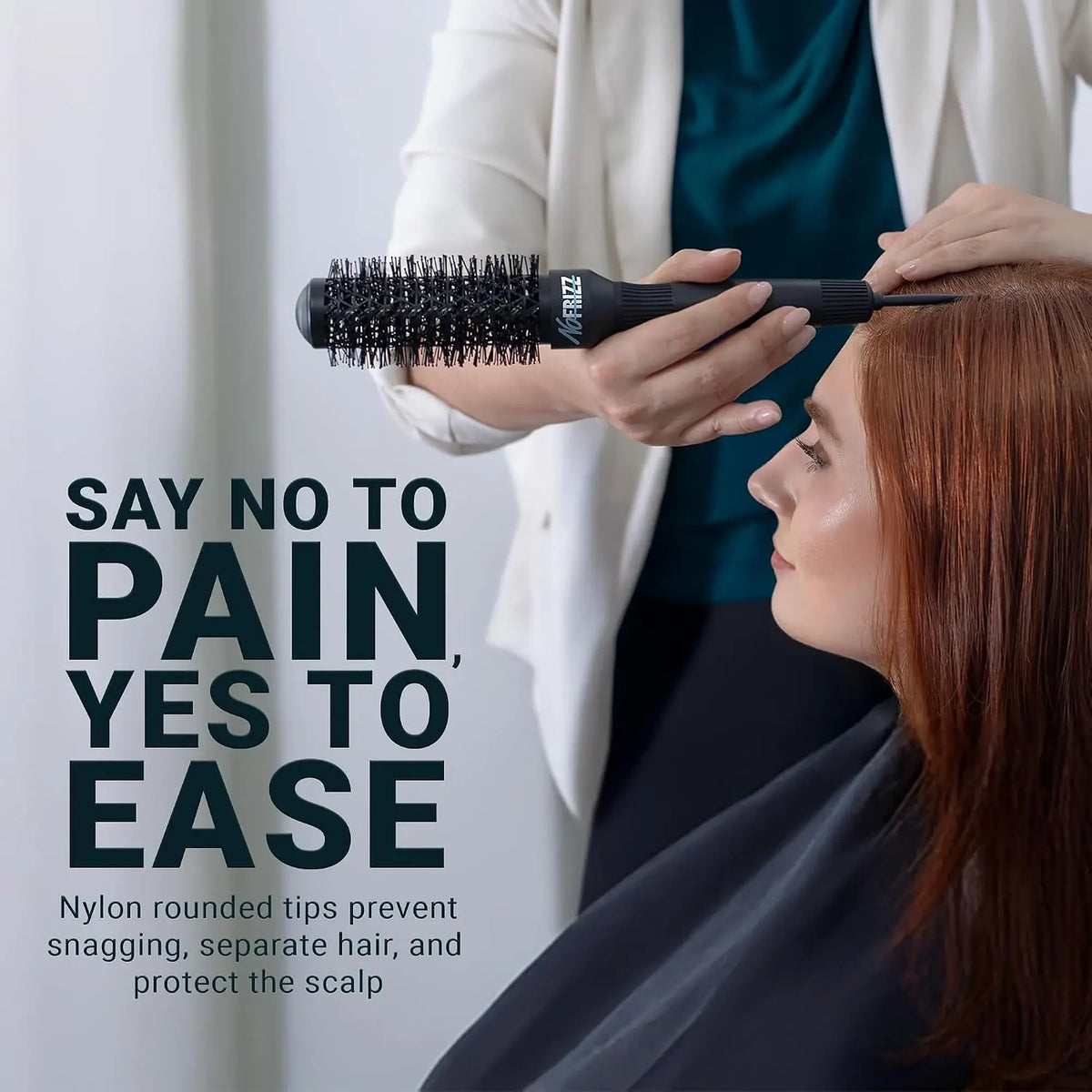 StyleCraft NoFrizz Ion-Infused Round Brush 53mm #SCBRUSH53B
