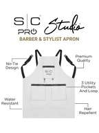 StyleCraft Pro Apron - White #SC339W