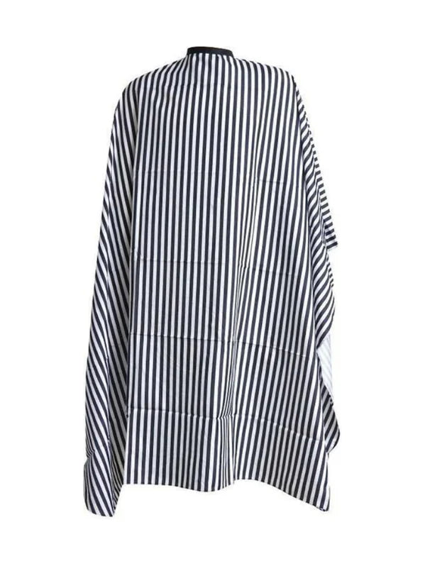 StyleTek Classic Black Pinstripe Barber Cape