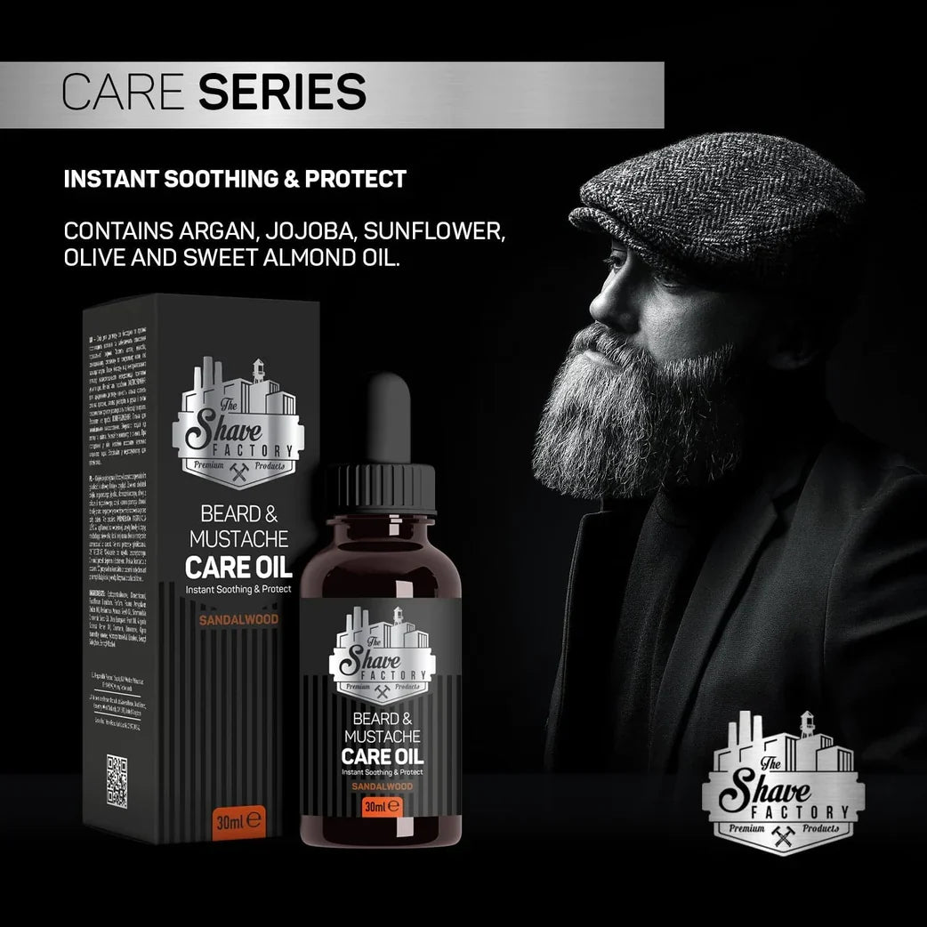 The Shave Factory Sandalwood Beard Oil 2.5oz | 75ml