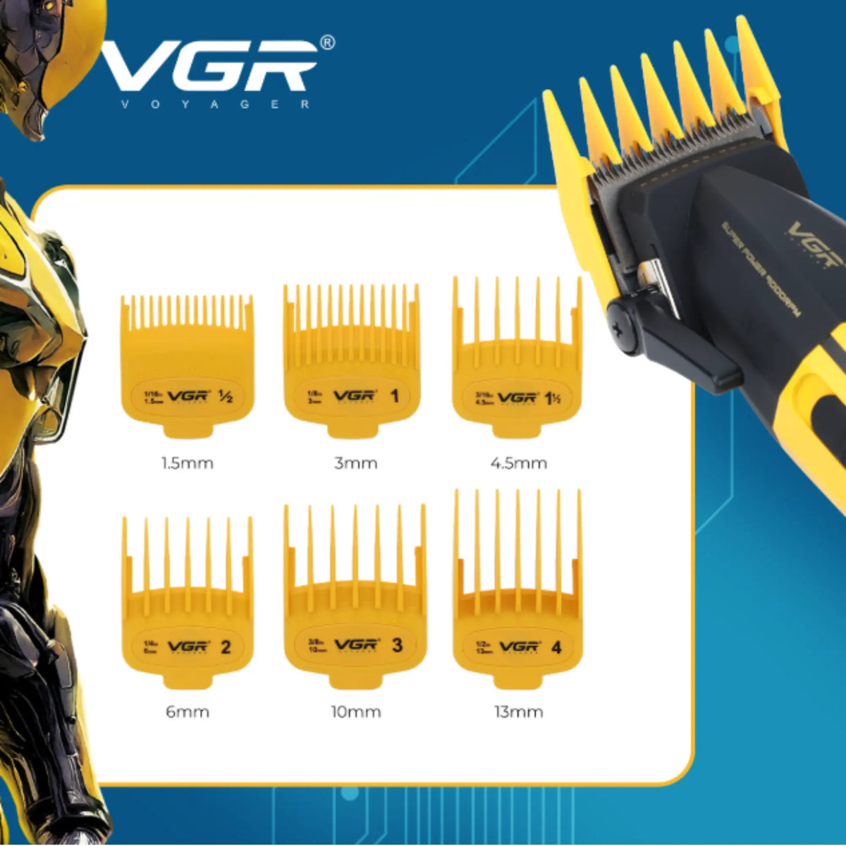 VGR V-285 S4 Professional Barber Combo Kit