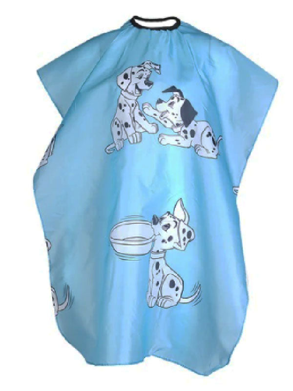 Vincent Children's Cutting Cape Light Blue Puppy #VT2405