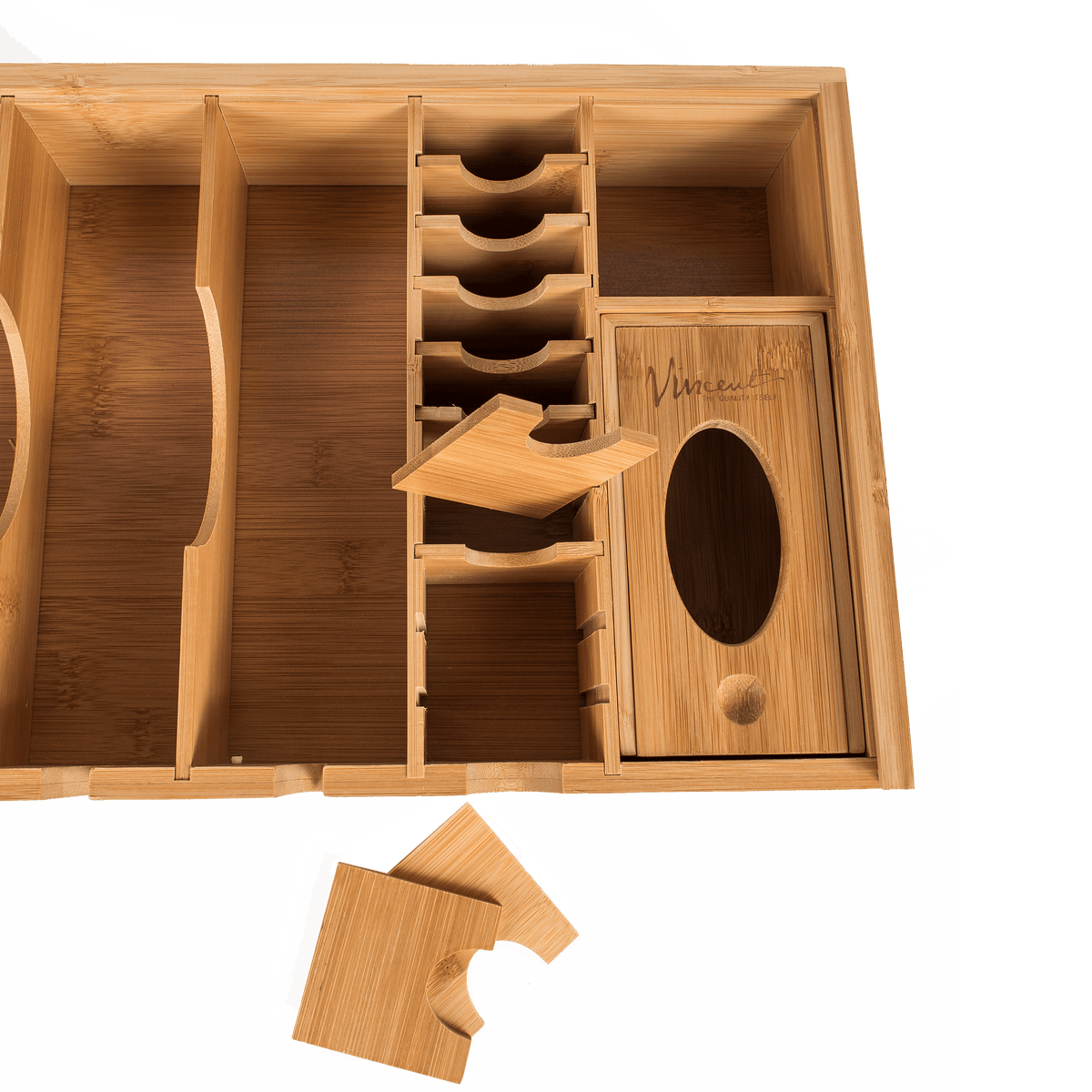 Vincent Bamboo Counter Top Tray "Natural Brown"