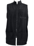 Vincent China Collar Vest Black M-L (VT2351)