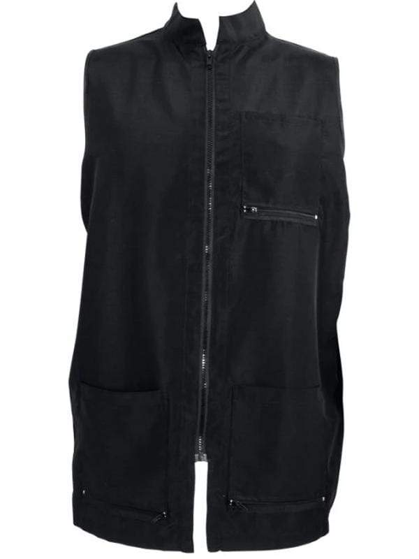 Vincent China Collar Vest Black M-L (VT2351)