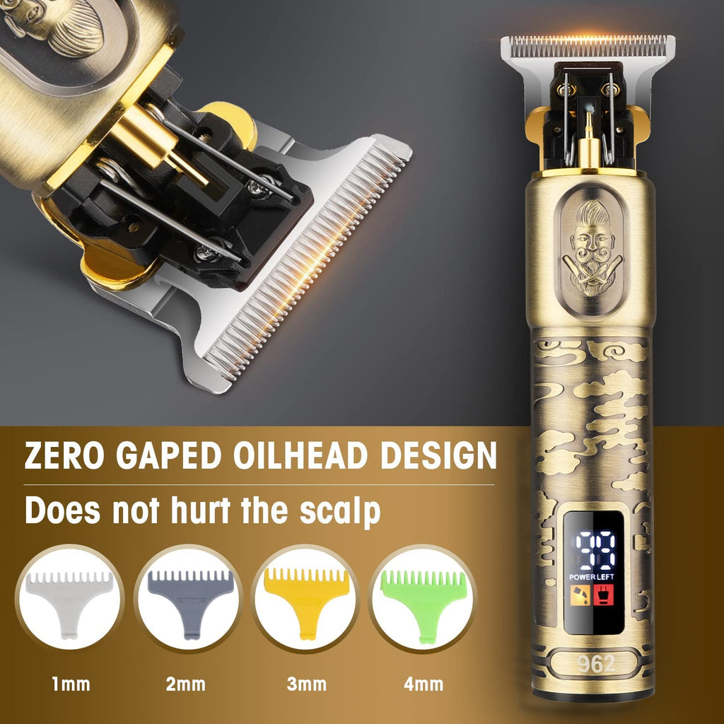 Waterproof Hair and Beard Trimmer for Men & Electric Razor Shaver Set