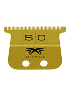 StyleCraft X-Pro Fixed Gold Wide Trimmer Blade with DLC Deep Tooth Cutter #SC527GB