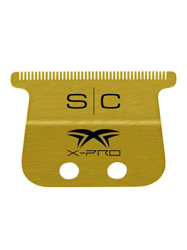 StyleCraft X-Pro Fixed Gold Wide Trimmer Blade with DLC Deep Tooth Cutter #SC527GB