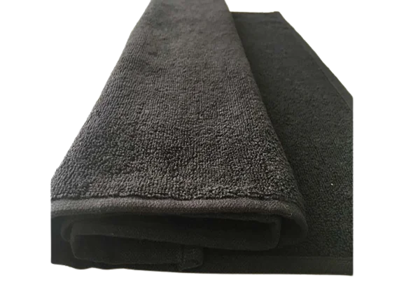 Dincer Professional Microfiber Towels Black 10pcs - 100% Cotton